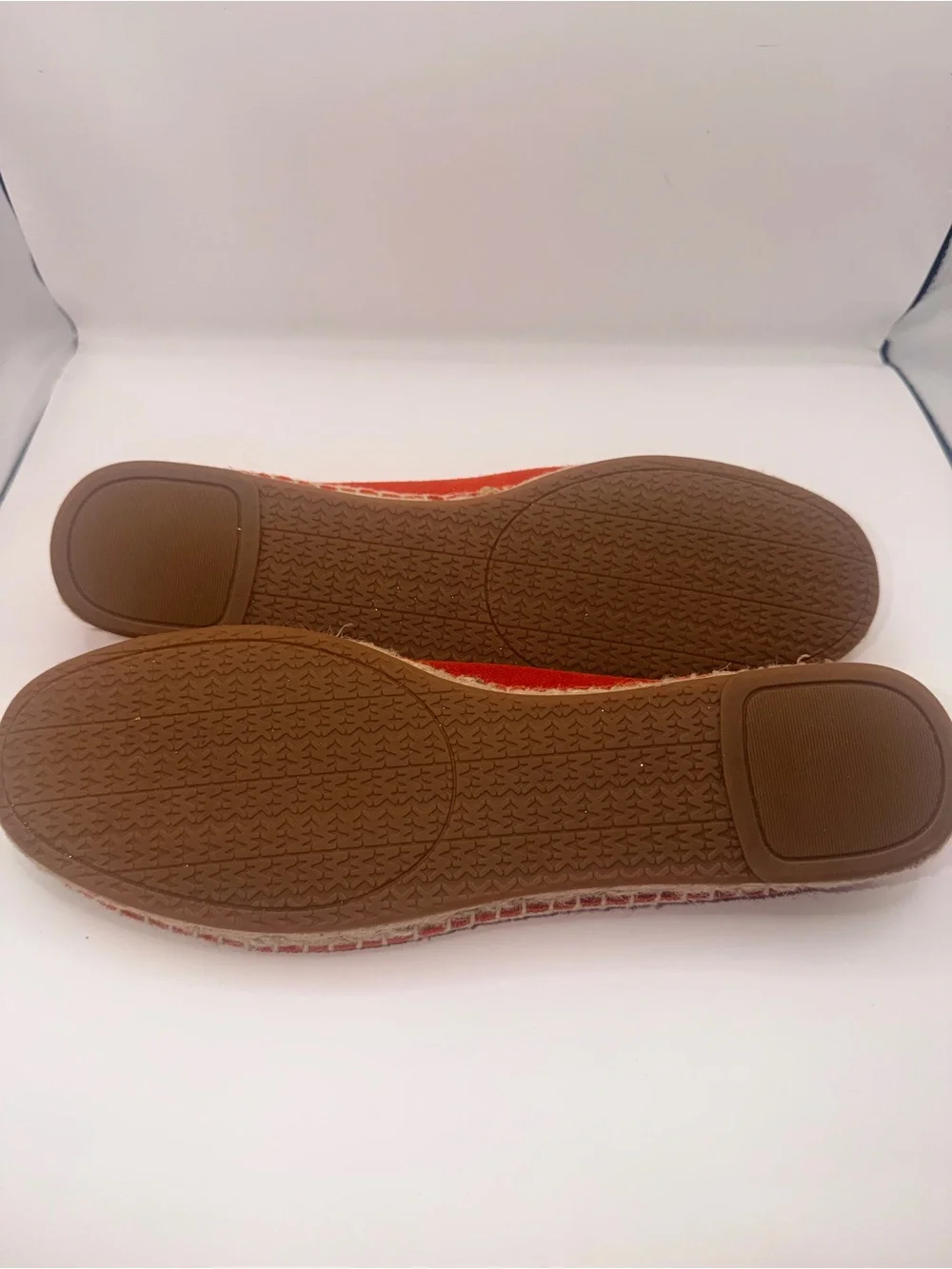 Michael Kors Orange Suede Espadrille Loafers